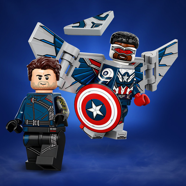 O desenhista lego minifigures 71031 marvel studios estatuetas detalhes do  modelo original para o presente da